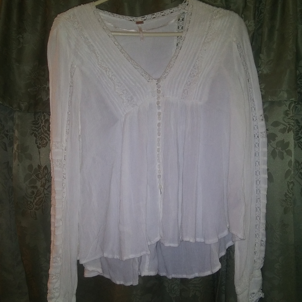 Free people white blouse